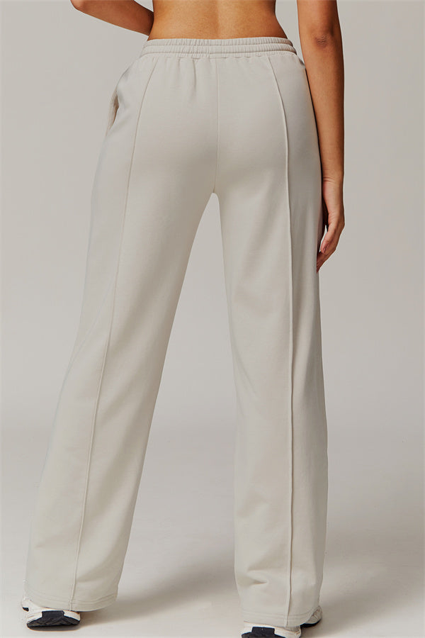 Straight-Leg & Wide-Leg Sweatpants with Drawstring