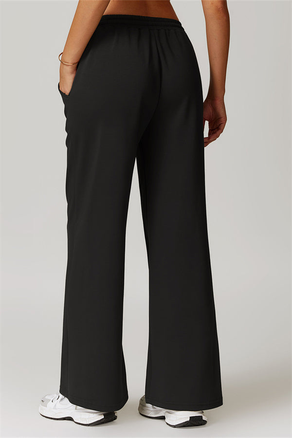 Straight-Leg Sweatpants with Side Pockets