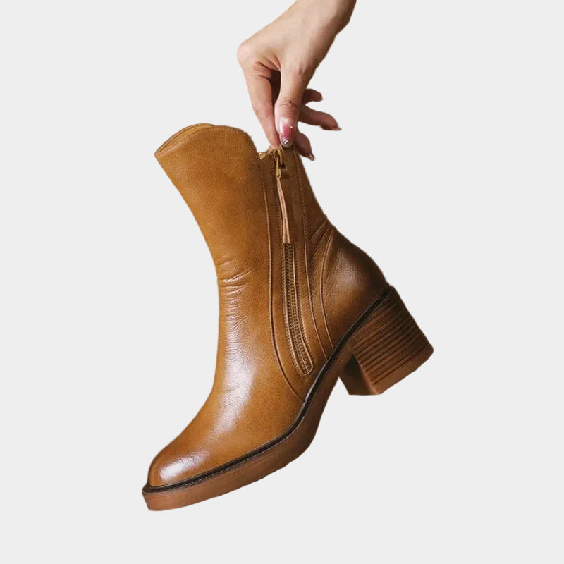 Comfort Leather Ankle Boots