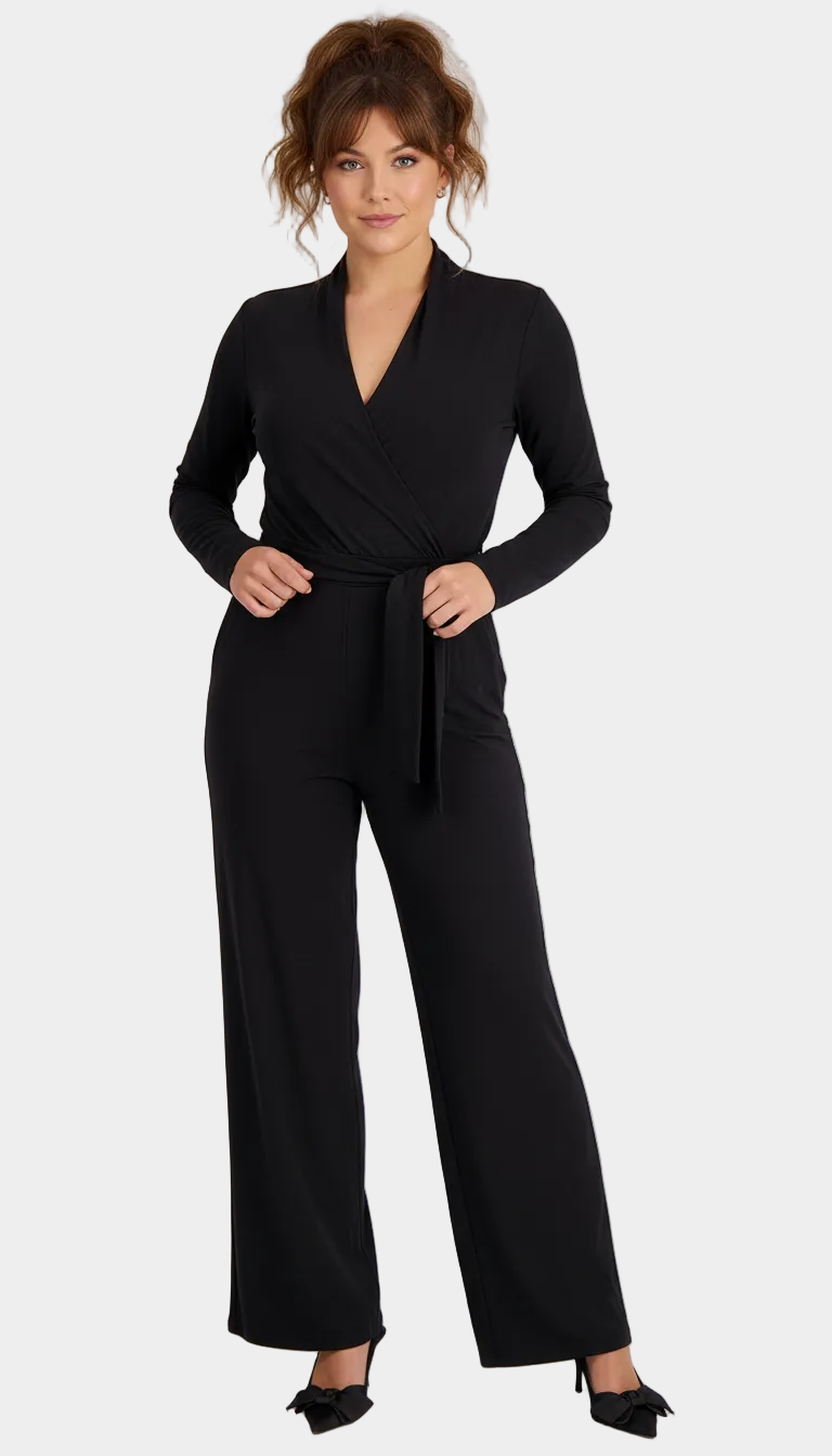 Black Wrap Jumpsuit