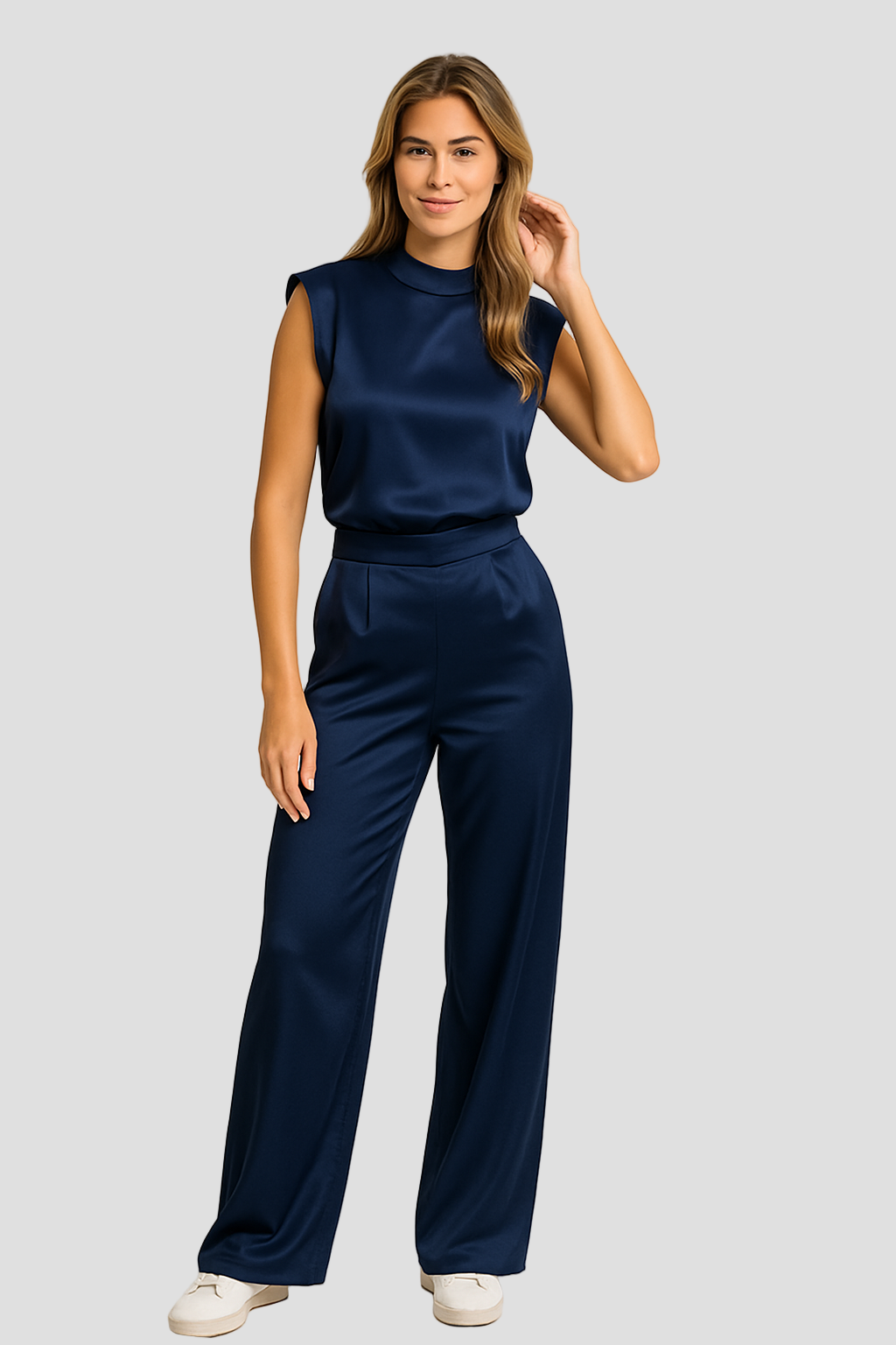 Satin Look Women's Jumpsuit