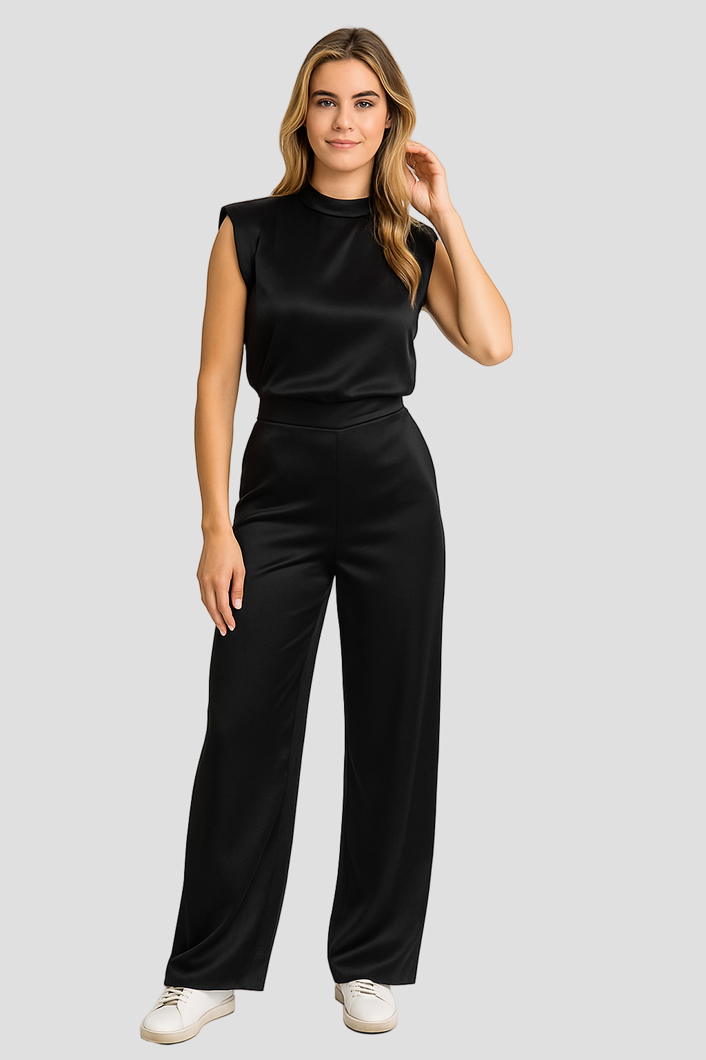 Satin Look Women's Jumpsuit