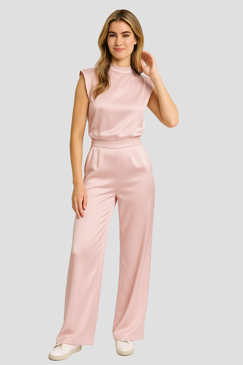 Satin Look Women's Jumpsuit