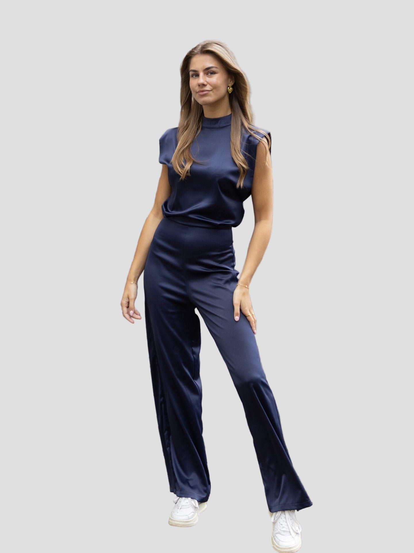 Satin Look Women's Jumpsuit