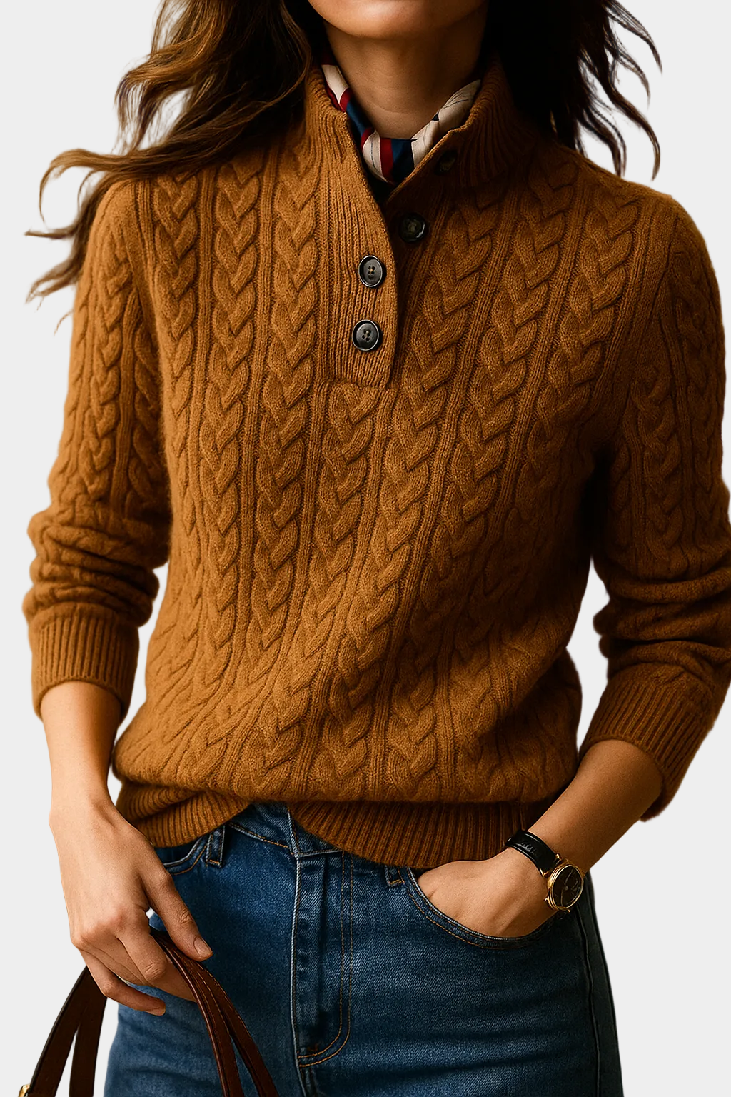 Ultra Soft Wool Blend Button Up Sweater