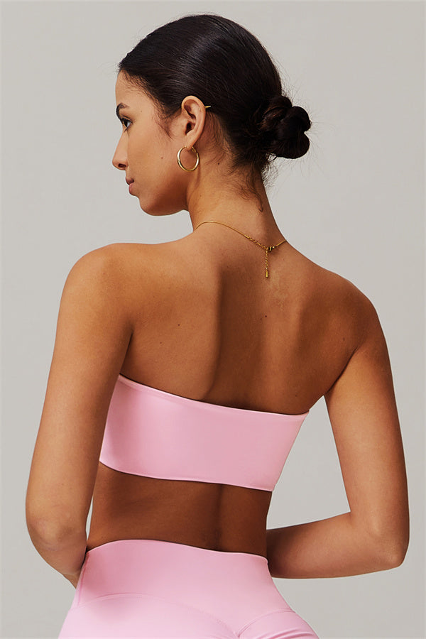 Strapless Anti-Slip Bandeau Sports Bra
