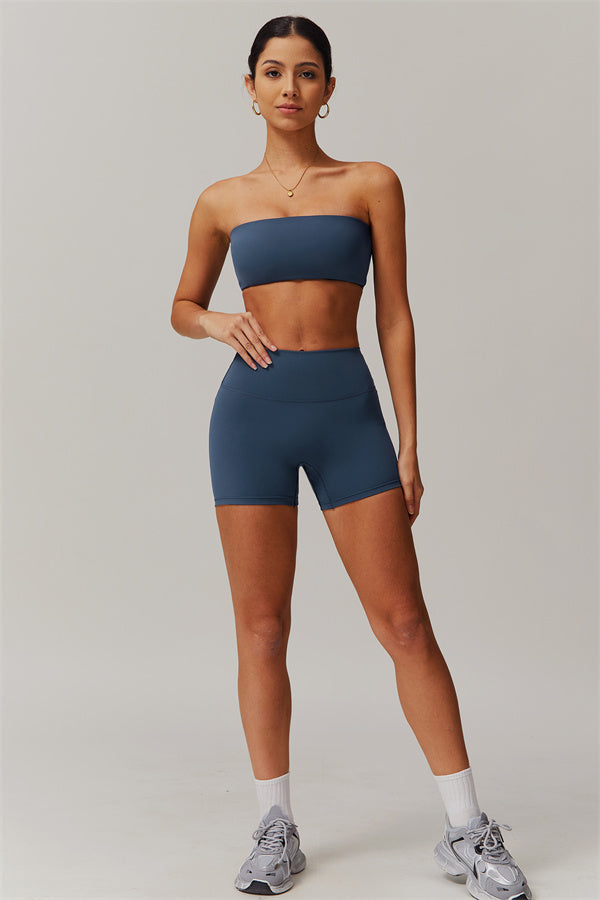 Strapless Anti-Slip Bandeau Sports Bra