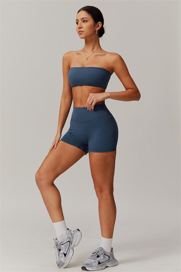 Strapless Anti-Slip Bandeau Sports Bra