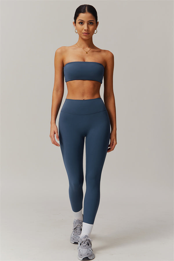 Strapless Anti-Slip Bandeau Sports Bra