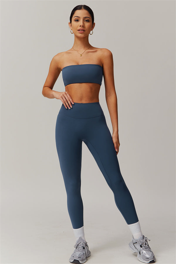 Strapless Anti-Slip Bandeau Sports Bra