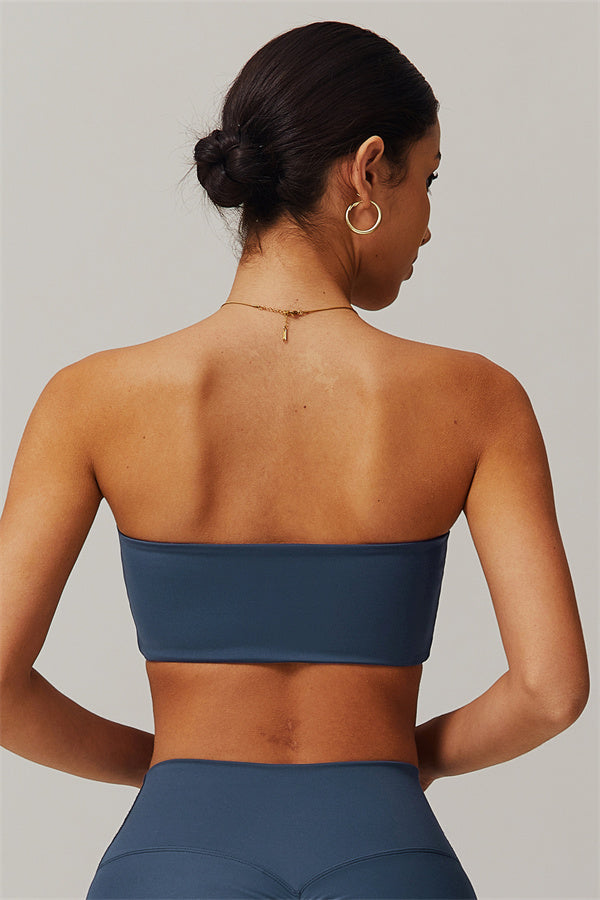 Strapless Anti-Slip Bandeau Sports Bra