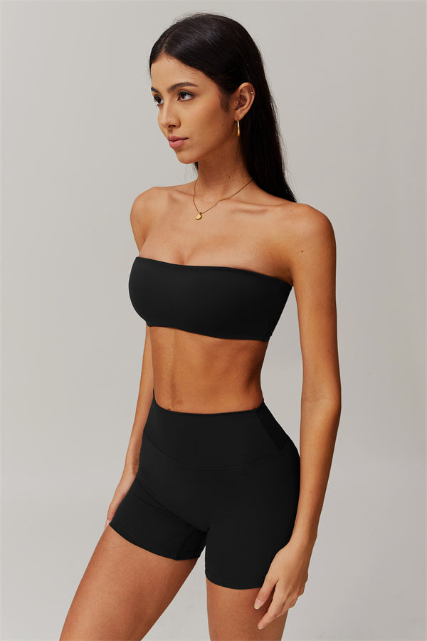 Strapless Anti-Slip Bandeau Sports Bra