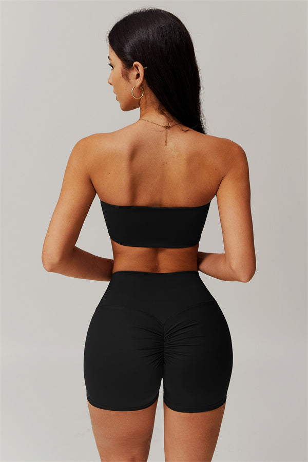 Strapless Anti-Slip Bandeau Sports Bra