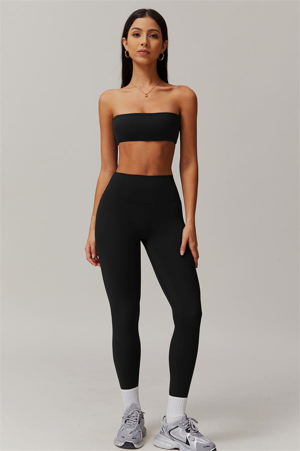 Strapless Anti-Slip Bandeau Sports Bra