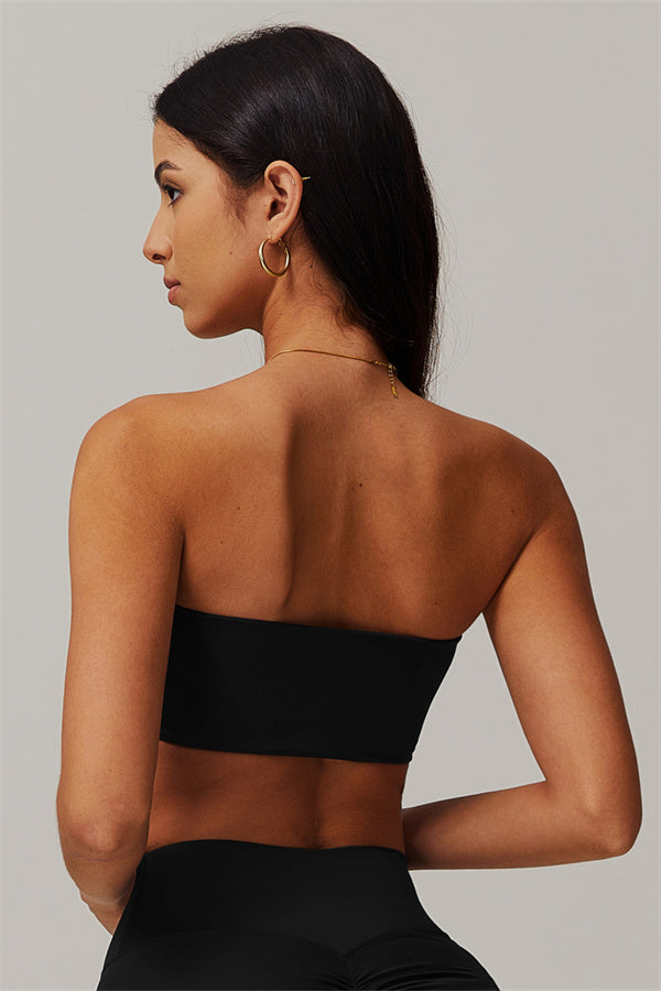 Strapless Anti-Slip Bandeau Sports Bra