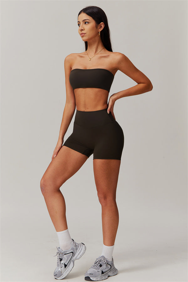 Strapless Anti-Slip Bandeau Sports Bra