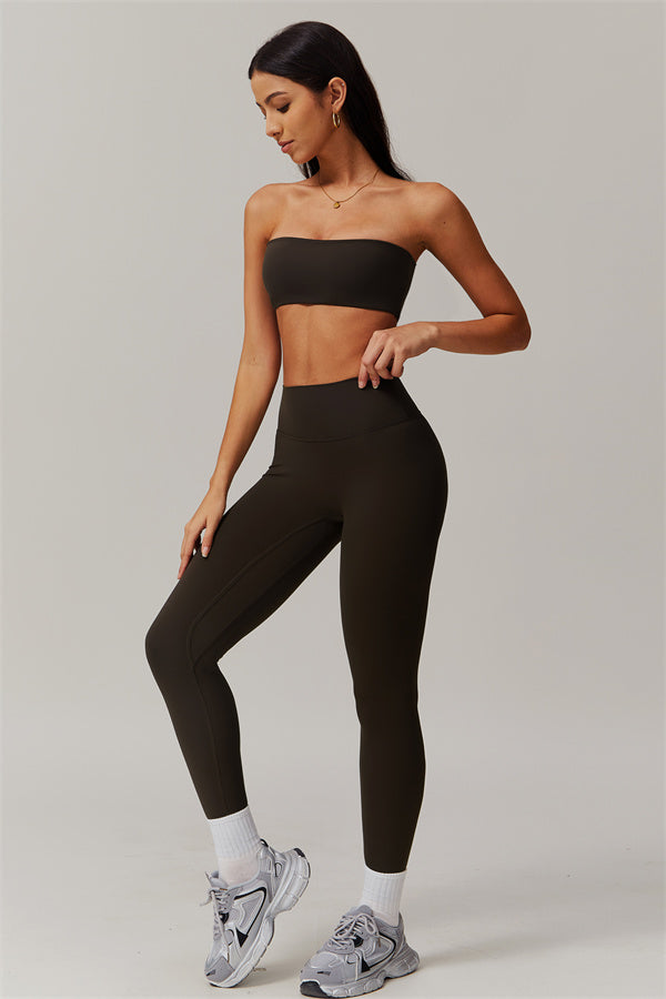 Strapless Anti-Slip Bandeau Sports Bra