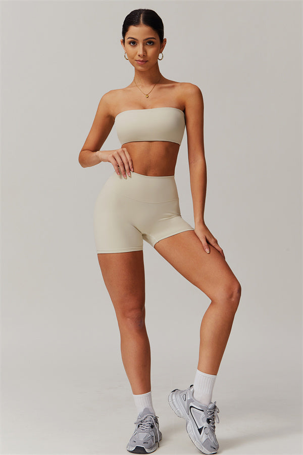 Strapless Anti-Slip Bandeau Sports Bra