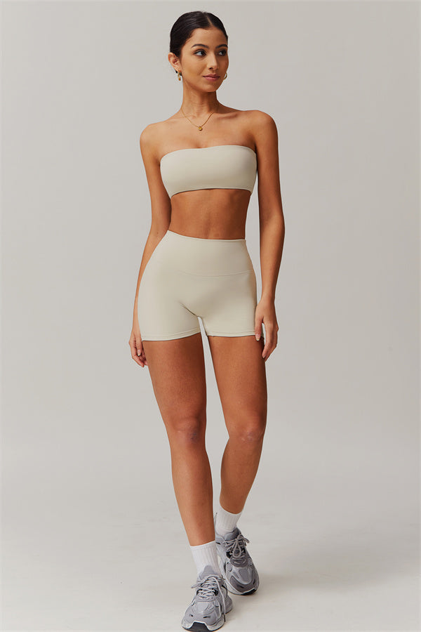 Strapless Anti-Slip Bandeau Sports Bra