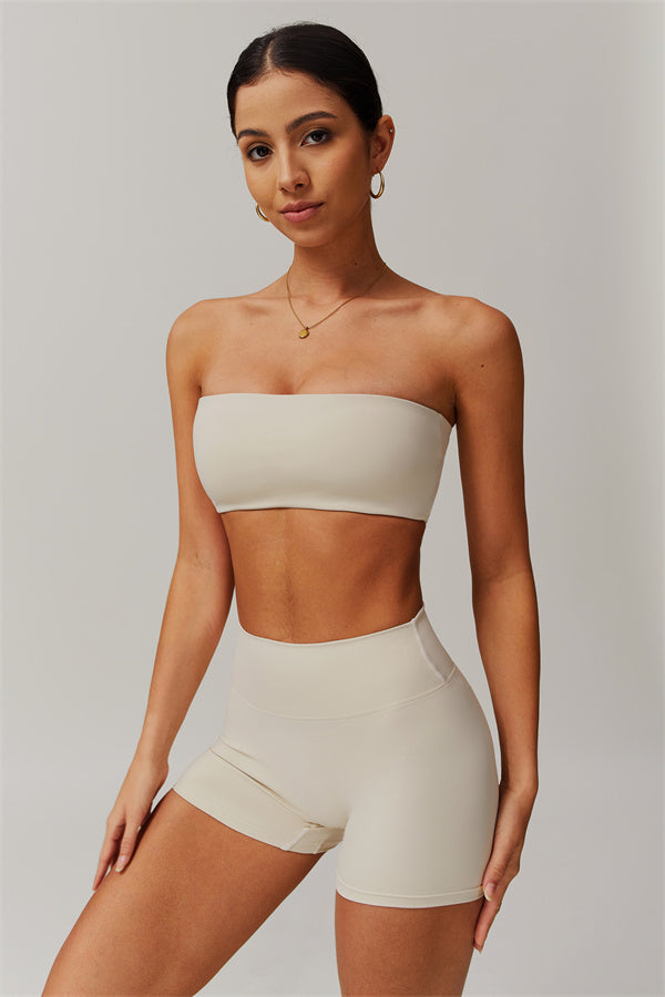 Strapless Anti-Slip Bandeau Sports Bra