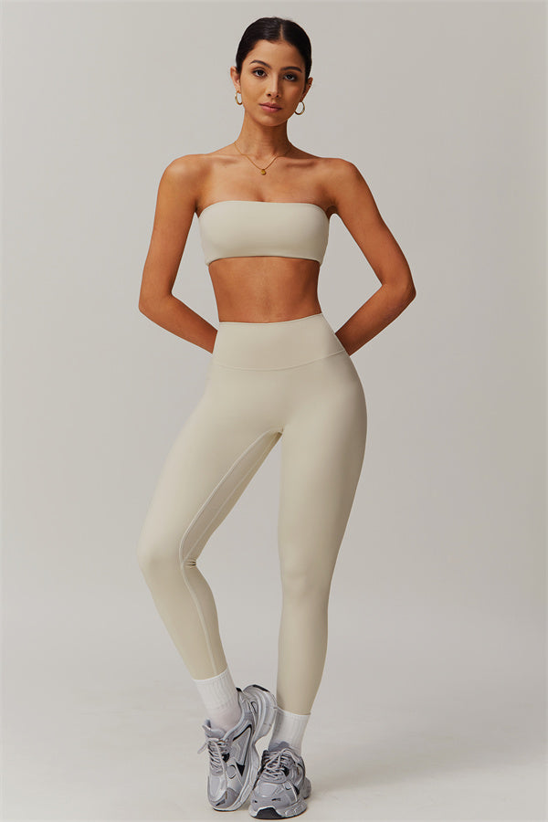 Strapless Anti-Slip Bandeau Sports Bra