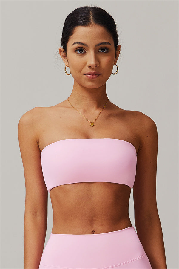 Strapless Anti-Slip Bandeau Sports Bra