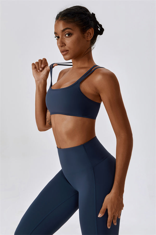 Cross-Strap High Support Sports Bra