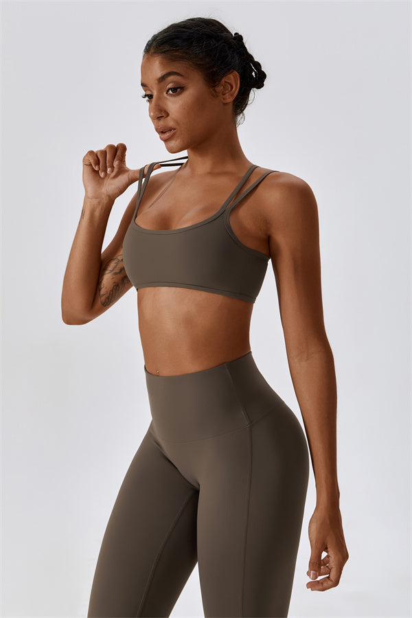 Cross-Strap High Support Sports Bra