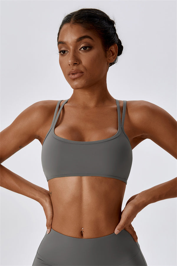 Cross-Strap High Support Sports Bra