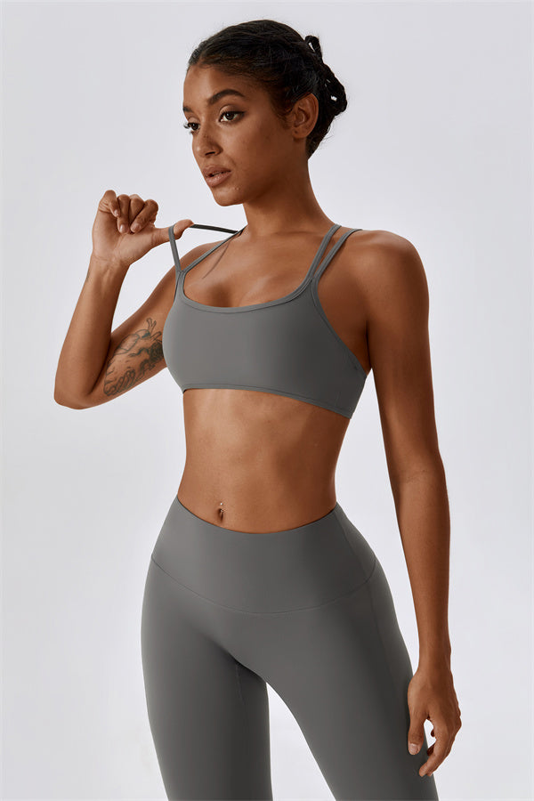 Cross-Strap High Support Sports Bra