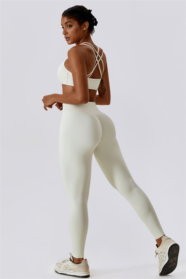 Cross-Strap High Support Sports Bra