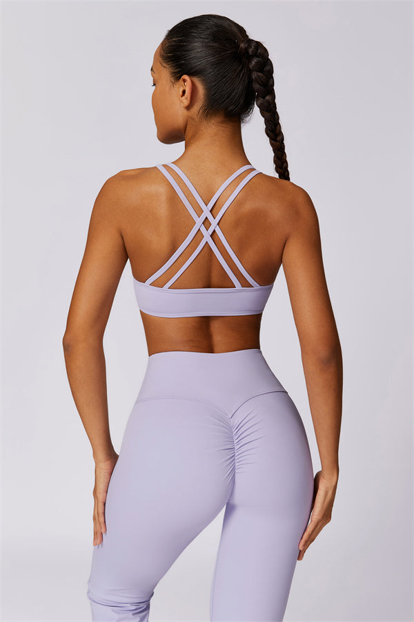 Cross-Strap High Support Sports Bra