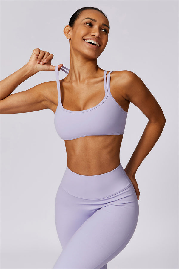 Cross-Strap High Support Sports Bra