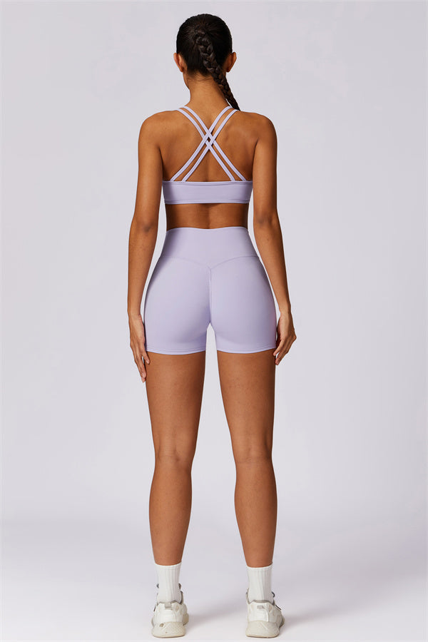 Cross-Strap High Support Sports Bra