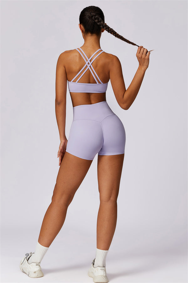 Cross-Strap High Support Sports Bra