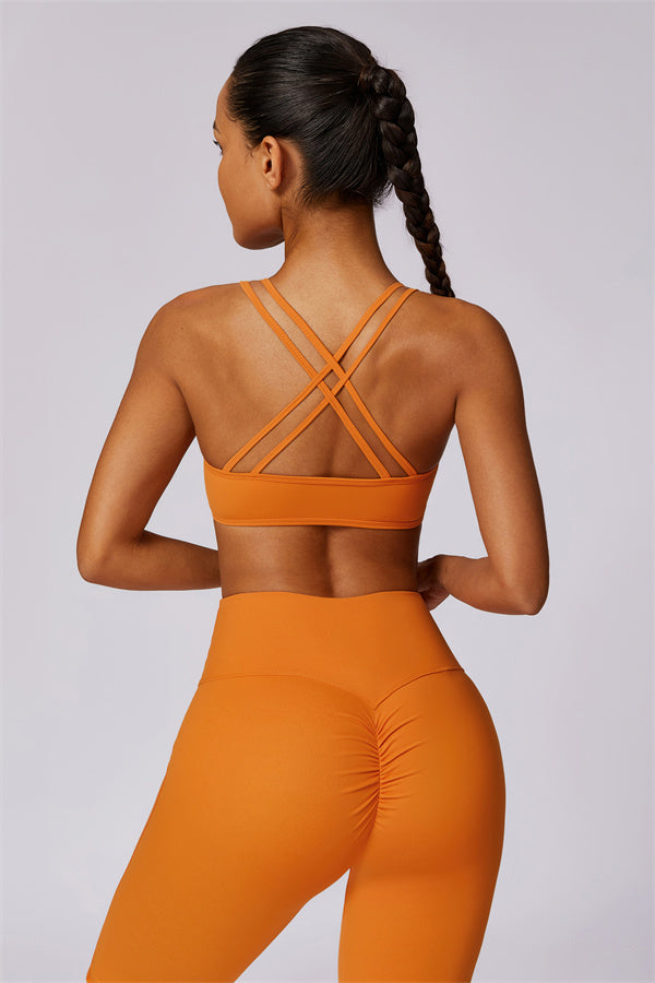 Cross-Strap High Support Sports Bra