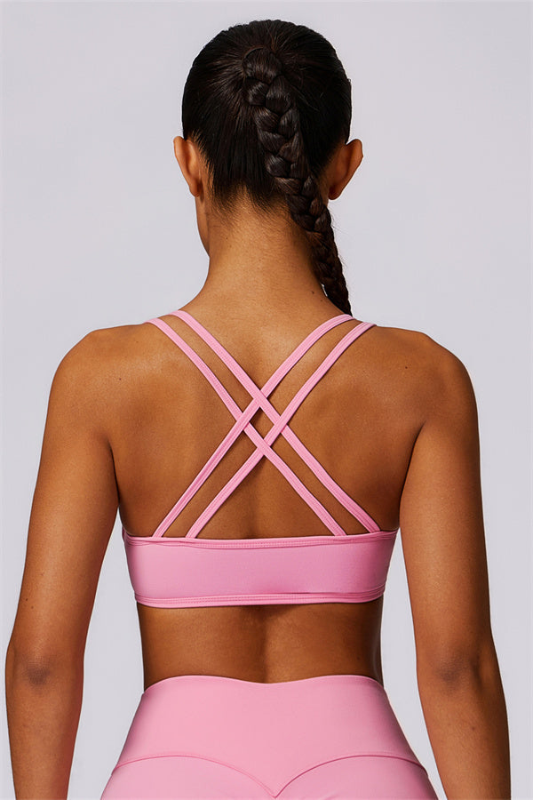 Cross-Strap High Support Sports Bra