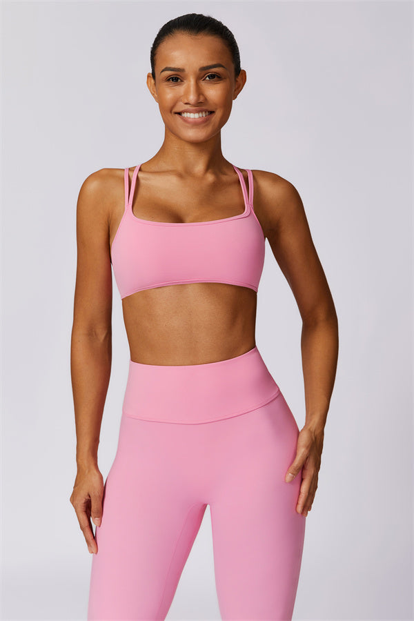Cross-Strap High Support Sports Bra