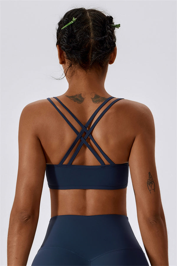 Cross-Strap High Support Sports Bra