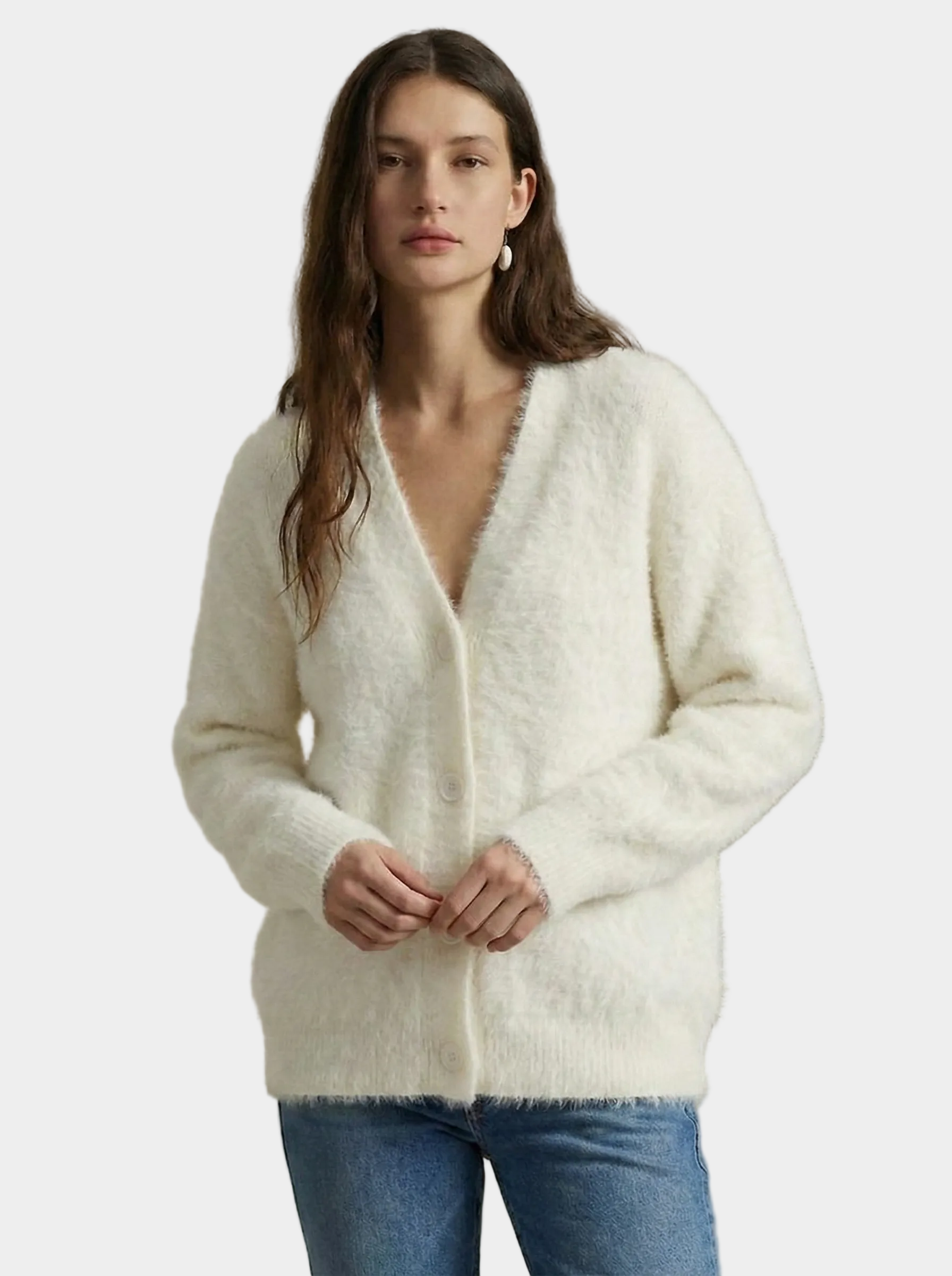 Oversized Fit Cashmere Cardigan for Women