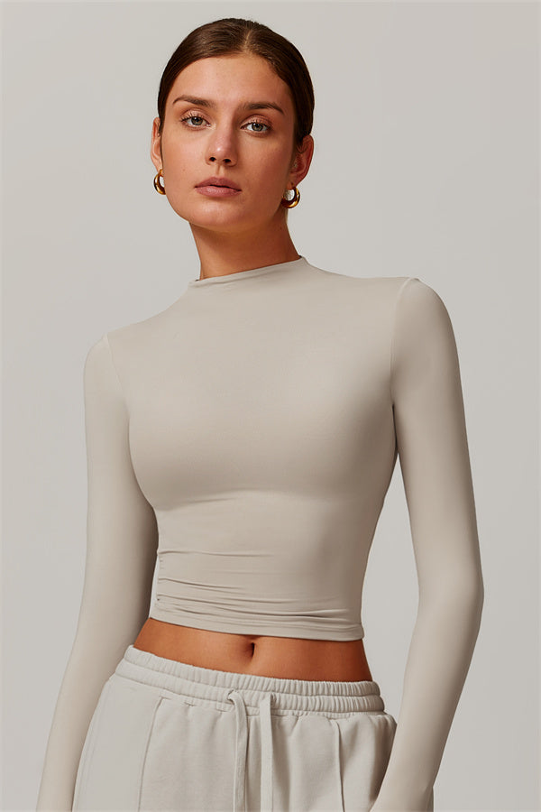 Elegant Compression Long-Sleeve Top