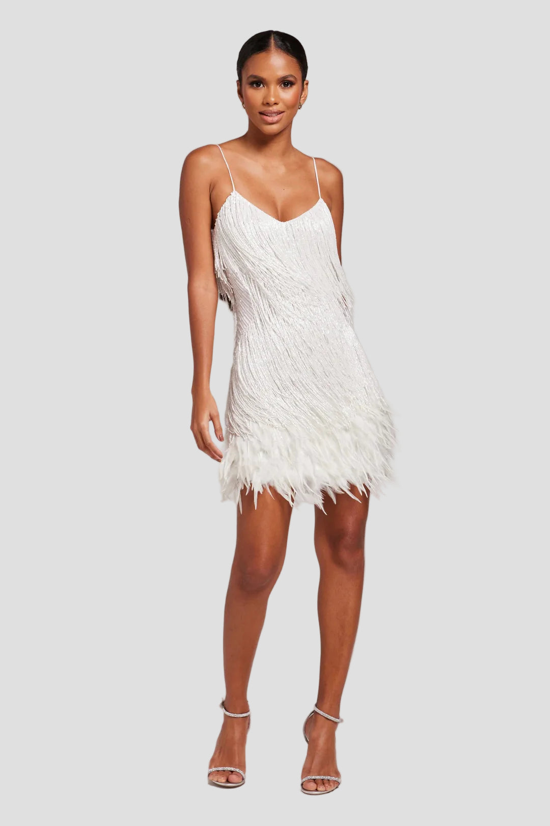 Feather Mini Dress for Women