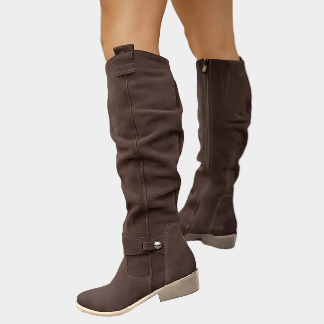 Knee High Boots Vegan Leather