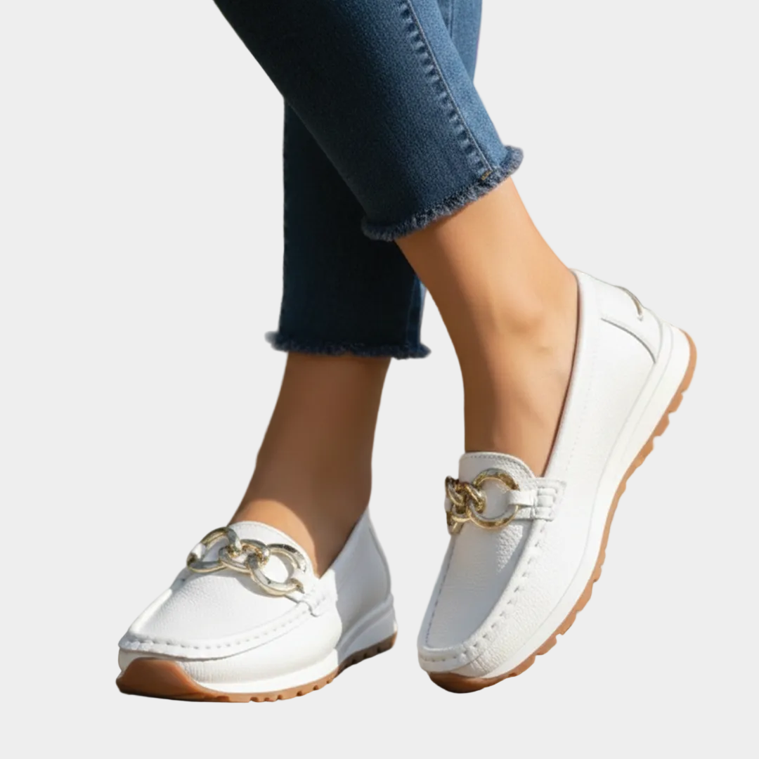 Comfortable Slip-On Loafers with Buckle