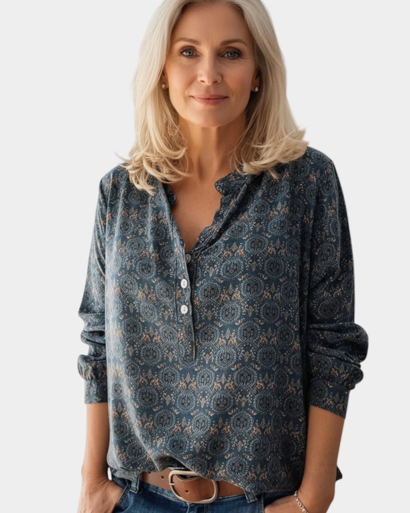 Long Sleeve Blouse Vintage-Style