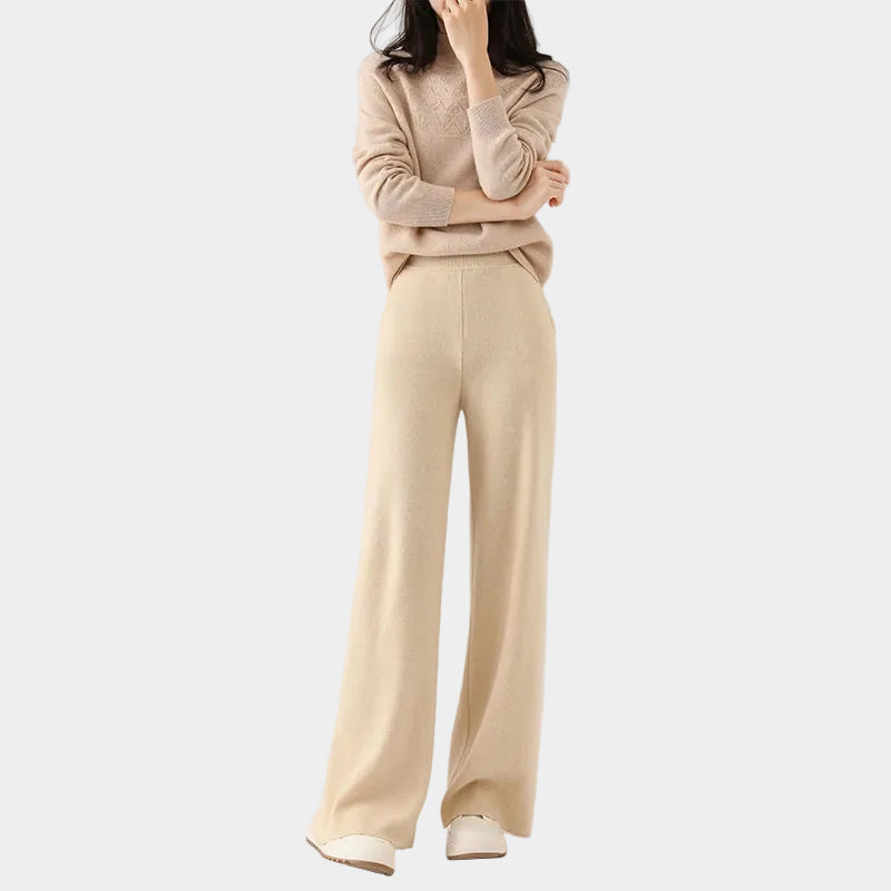 Merino Wool Wide-Leg Sweatpants
