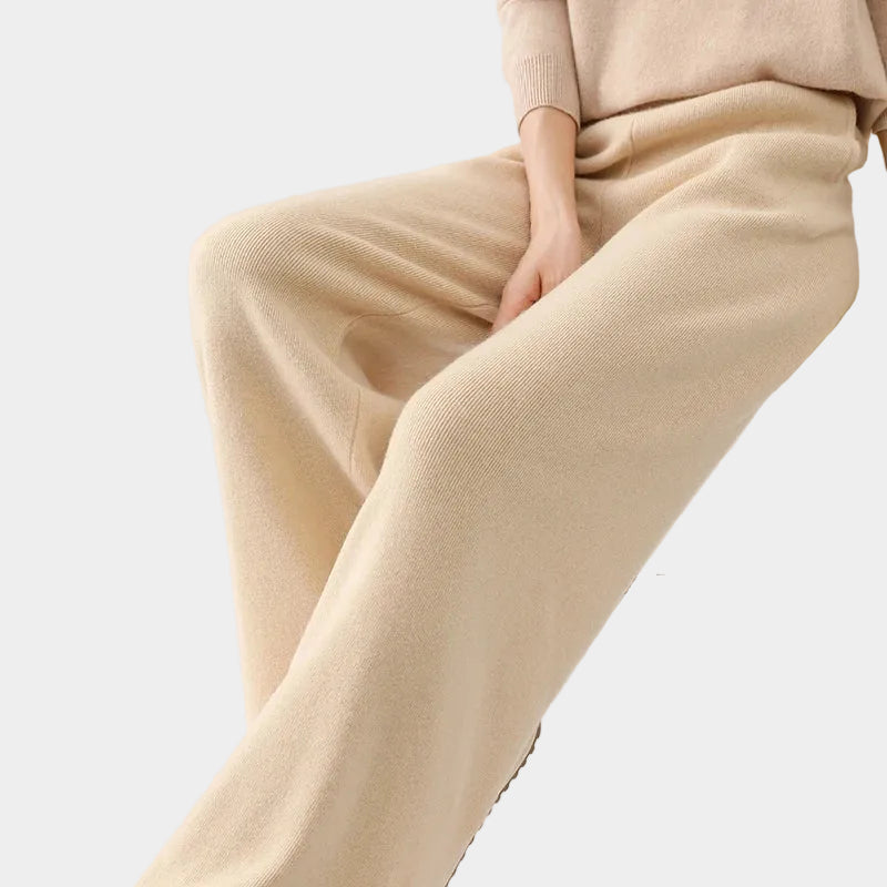 Merino Wool Wide-Leg Sweatpants