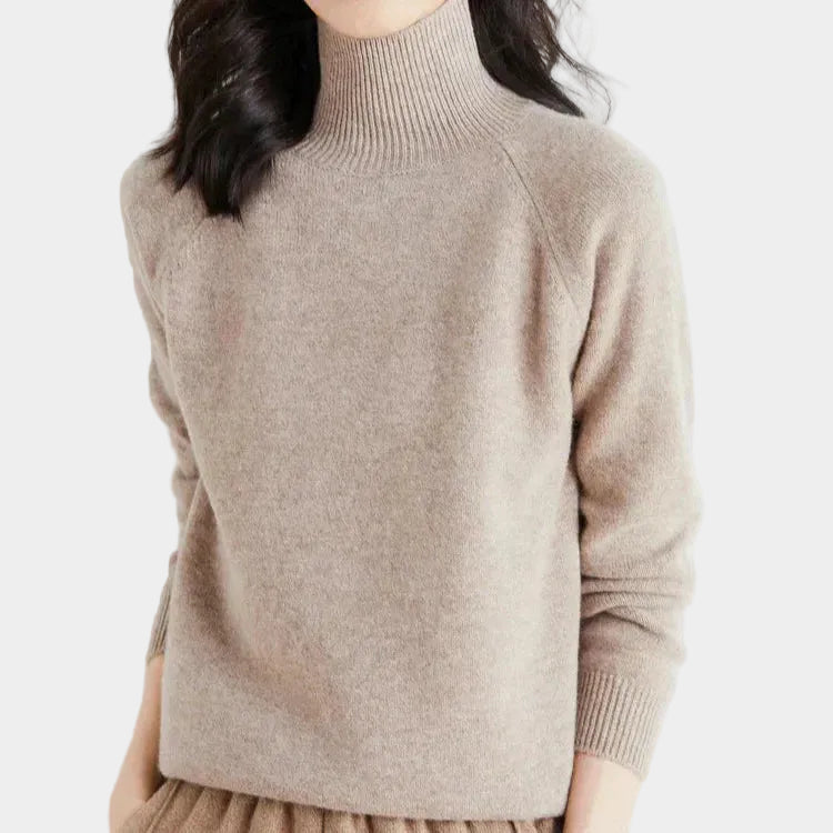 Lightweight Mock Neck  Women's Sweater