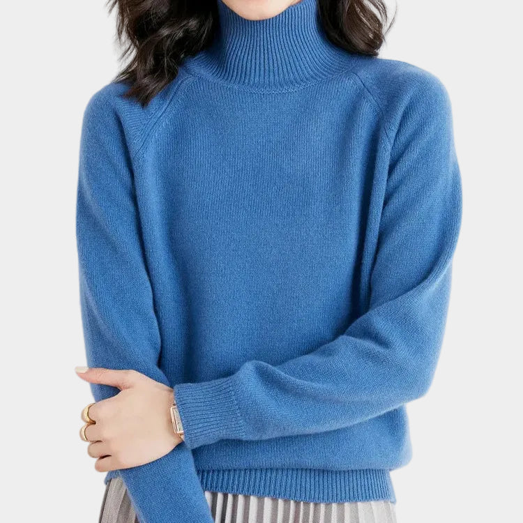 Lightweight Mock Neck  Women's Sweater