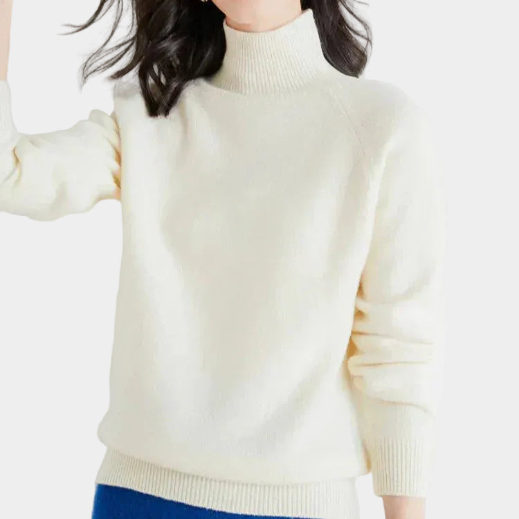 Lightweight Mock Neck  Women's Sweater